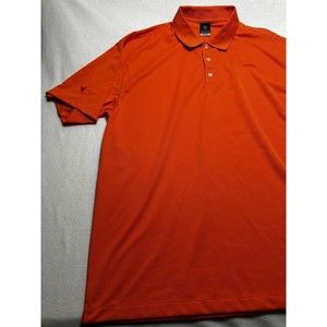 Nike Golf Shirt Fitdry Men's Shirt Orange XL Dri-fit Short Sleeve